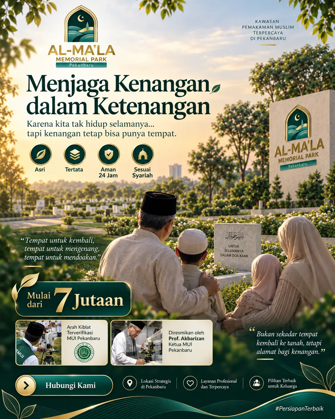 Al-Ma'la Memorial Park Pekanbaru campaign visual