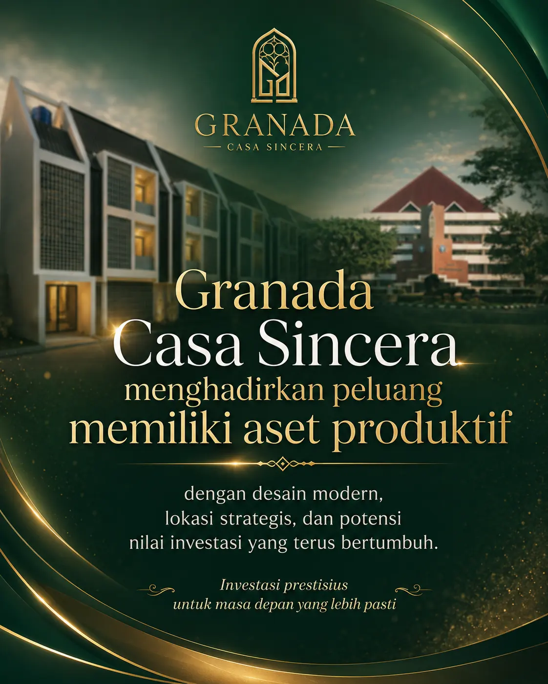 Granada Casa Sincera luxury property campaign poster