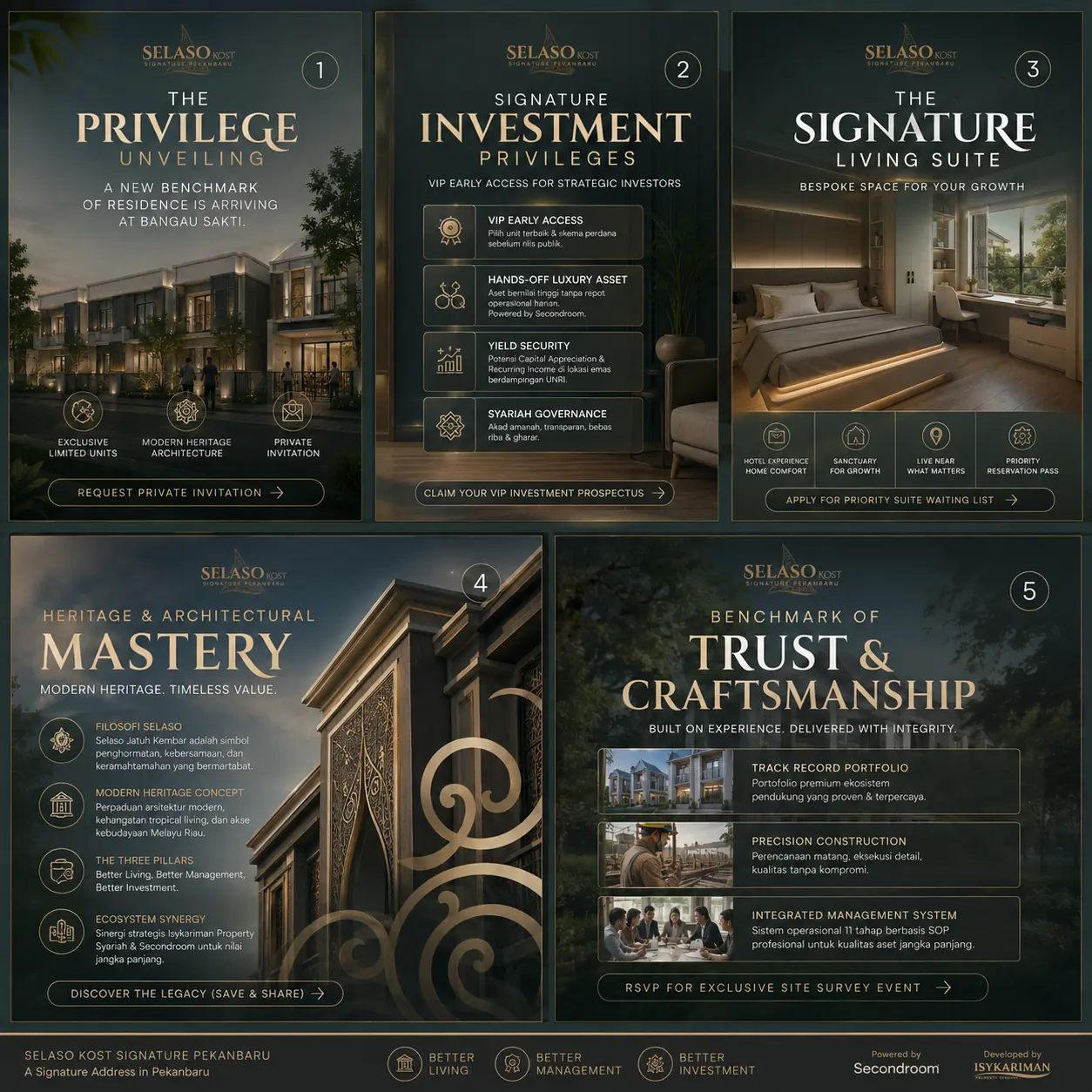 Selaso Kost Signature Pekanbaru campaign collage